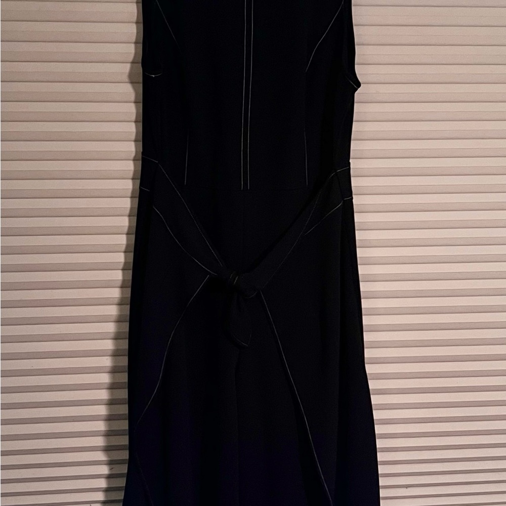 Blue Jumpsuit with Cropped Legs and Walk-Through Skirt - Size 16W